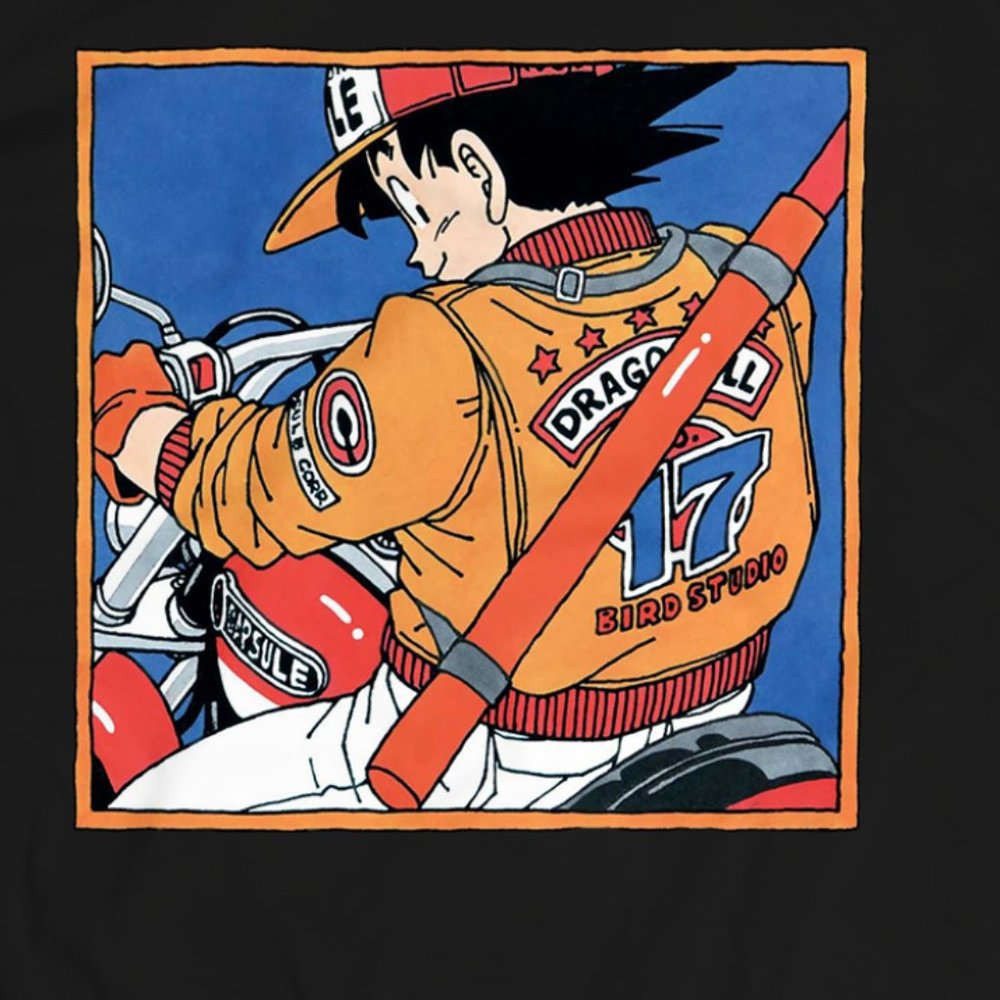 DB Anime Capsule Corp Jacket Black Tee - Picture 2 of 2